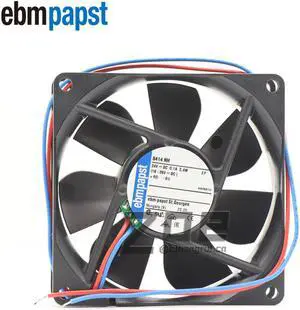 Ebmpapst 8414NH DC Fan Axial Ball Bearing 24V 18V to 26V 46.5CFM 37dB 80 X 80 X 25.4mm High Speed Cooling Fans