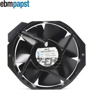 W2E142-BB01-01 7056ES New ebm-papst All-Metal 230V 27W Axial Fan Iron Leaf High Temperature 172 X150 X38MM Cooling Fan