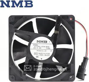 NMB Fan 4712KL-05W-B40 PQ1 24V 0.48A 120 X120 X38MM 2 Lines for ABB Frequency Inverter Cooling Fans
