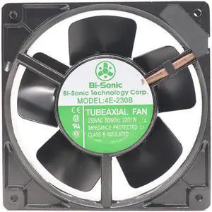 Bi-Sonic 4E-230B axial Fan 230V 120X120X38MM 2700/3000RPM 22/21W All Metal High Temperature Moistureproof Fan
