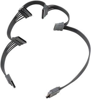 SATA to 5x SATA Power Splitter Cable, 15 Pin SATA to 5 SATA Power Splitter Cable Adapter Apply for Hard Disk Drive, HDD, SSD, Optical Drives Sata Power Cable -24 Inches