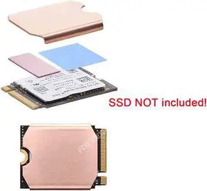 SSD Heatsink Thermal Pad for Steam Deck: M.2 2230 NVME SSD Copper Heat Sink Cooling Thermal Pastes with Tools Screws