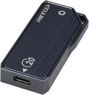RIITOP 2230 SSD Enclosure, M.2 NVMe SSD Enclosure, 20Gbps USB-C 3.2, Supports M.2 M Key & B+M Key Size 2230mm External SSD Drive Enclosure