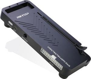 RIITOP External GPU Docking Station, 40Gpbs eGPU Enclosure USB4.0 Compatible with Thunderbolt 4/3 External GPU Dock for PCIe 4.0 X16 Graphics Card