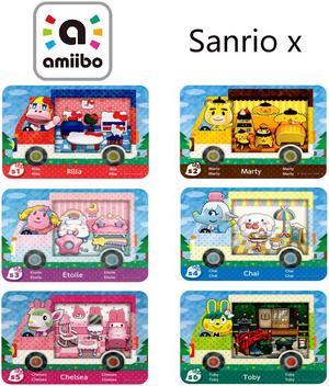 6pcs Animal Crossing Amiibo NFC Card Sanrio x for NS Games