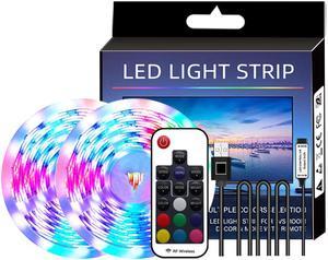 RGB Led Strip Lights - 5V USB RGB Led Strip with APP+Remote Control, 5ft