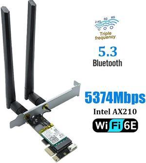 WiFi6E triband 6G Gigabit PCIE Desktop Computer built-in Wireless Network card Bluetooth 5.3 intel AX210 chip