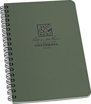 Rite in the Rain RIR-973 Green RiteRain 4.875x7 GR Notebook