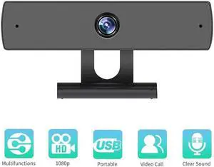 HD 1080 Webcam with Microphone for Computer laptop Mini WebCamera Rotatable Web Camera Apply to Conference Work video call