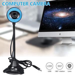 Webcam Web Camera With Built-in Microphone Web Cam For Video Call Video Conference USB 2.0 Interface Plug And Play