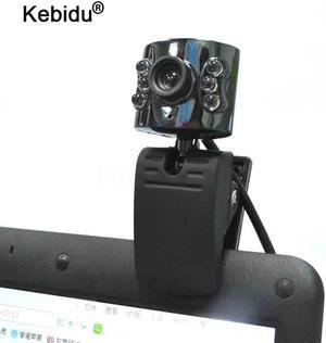 30.0 Mega Pixel USB 2.0 Camera Webcam 6 Led Light Dimmer 30M HD Web With Mic Microphone for PC Computer Laptop Desktop