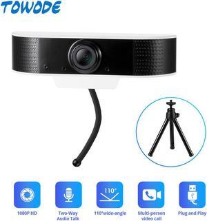 1080P USB HD Web Camera Two-way Audio Talk 1920x1080  Plug and Play Mini  Support Windows/Android/Linux/Mac System