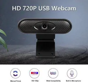 720P HD Webcam Built-in Microphone USB 2MP Driver  Web Cam Portable PC Laptop Web Camera for