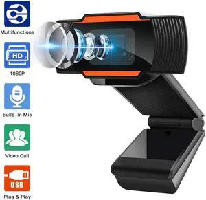 1080P 720P 480P Full HD Web Camera Built-in Microphone USB Plug Web Cam For PC Computer Mac Laptop Desktop YouTube Skype
