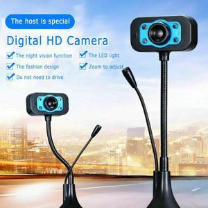 Webcam 480p USB Camera Rotatable Video Recording Web Camera With Microphone For PC Computer Widescreen Video Dropshipping