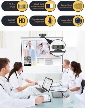 1080P Webcam with Microphone Web Camera 4k Cam Camera with Noise Reduction Microphone Webcam Web Camera for Computer