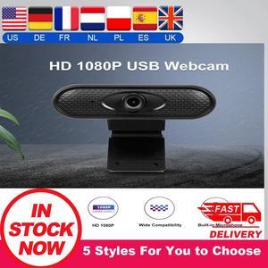 Webcam 1080P HD Web Camera with Built-in HD Microphone 1920 x 1080p USB Plug Play Web Cam for PC Laptop Computer Web cam