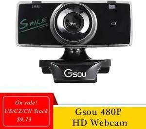 480P HD USB Webcam  B18S Manual Focus Web Camera Built-in Microphone One-key Photograph Drive- for PC Laptop Wholesale