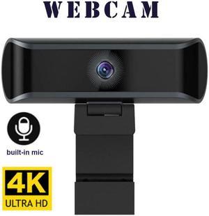 4K HD 1080P 30fps Webcam USB Computer Camera Flexible Rotatable Digital Web Cam with Mic for Laptop Desktop PC Tablet Camera