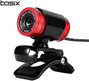 New USB 2.0 Web Camera HD 640*480 Resolving power Webcam MIC for MINI/PC Black and Red High Quality
