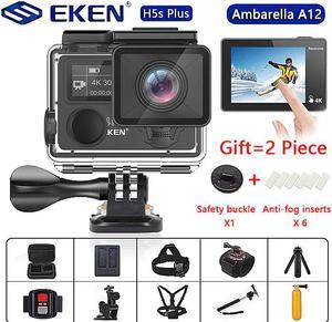 H5S Plus Action Camera HD 4K 30fps EIS with Ambarella A12 chip inside 30m waterproof 2.0' touch Screen sport camera