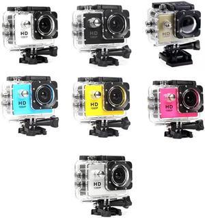 480P Motorcycle Dash Sports Action Video Camera Motorcycle Dvr Full Hd 30M Waterproof,Yellow