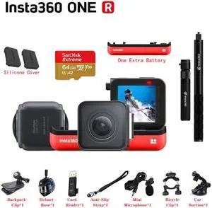 360 ONE R VR Panoramic Camera 4K 5.7K Waterproof Video sports Action Camera for iPhone Adroid Smartphone PK  360 One X
