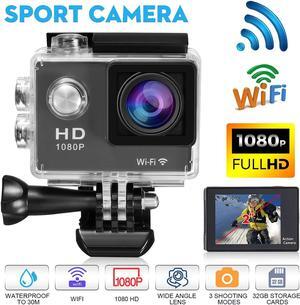 Camera HD 1080p WiFi 30m Waterproof Underwater Video Recording Camera Sport Camera go extreme pro cam