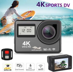 Screen 4K Action Camera WIFI Dual Screen 12MP Helmet Camera 30m Go Waterproof pro Sports DV 170 Wide Angle Sport Camera