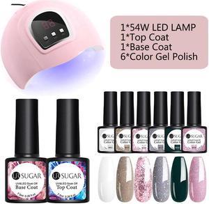 Gel Polish Set 6Pcs Hybrid Varnish Soak Off UV Gel LED Lamp Semi Permanent All For Manicures Nail Art Gel Polish Kit