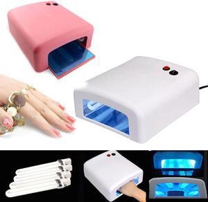 Pro Nail Polish Dryer Lamp 36W LED UV Gel Acrylic Curing Light Spa Kit With 4 Tubes For Women Nail Art Tool  H7JP