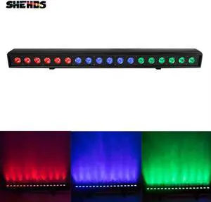 18x18W 6IN1RGBWA+UV LED Wall Wash Super Large Light Angle DMX Control Device Suitable Disco DJ Ballroom Bar Decoration