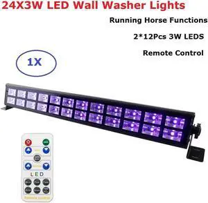 24X3W Disco Lights UV Violet Black Lights Dj Lights Par LED Lamp For Party Wedding Events Lighting Stage Laser Projector Lights