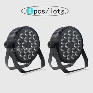 2pcs/lots 18x18W Aluminum Led Par Light RGBWA UV 6IN1 LED Flat Par With DMX512 Control Stage Lighting DJ Disco Wedding Light 2pcs/lots 18x18W Aluminum Led Par Light RGBWA UV 6IN1 LED Flat Par With DMX512 Control Stage Lighting DJ Disco Wedding Light