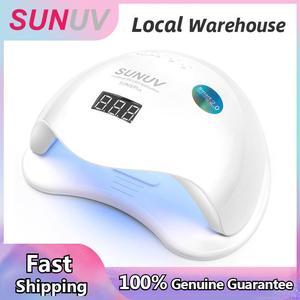 SUN5 PLUS 48W Nail Lamp UV LED Light Nail Dryer sun5plus Big Size for Dual Hands Gels Auto Sensor Bottom Tray LCD Display