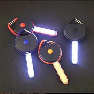 LED Keychain Mini Flashlight 3 Modes Portable Torch Light Waterproof Outdoor Emergency Lamp With Hook Hanging UV Flashlight