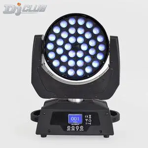 Moving Head Wash Stage Light  for  Wash 36x18 Watt RGBWA +UV  multichip s with linear zoom