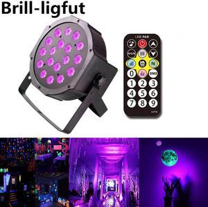 18W UV LED Stage Light Ultraviolet Black Par Disco Light Spotlight lamp Voice-activated DJ Disco Xmas Party Club Light