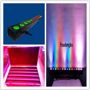 4 pieces with flightcase 14x18w RGBWA UV beam pixel Interior led uplight wall wash light entertainment event up light