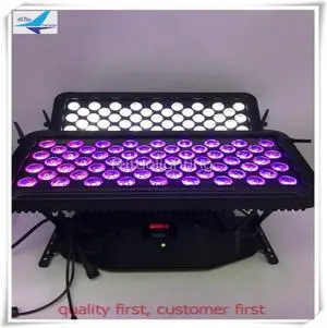 6pcs Double Heads 120x18W RGBWA+UV 6 in 1 Waterproof LED Wall Washer Light Outdoor Flood Light