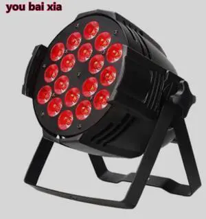 DJ Par 6IN1 RGBWA UV 18X18 W  Par Latas Latas de Grado Impermeable IP20 Aluminio Negro vivienda 90 V-240 V