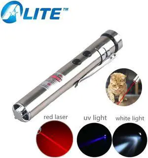 3 in 1 Cat Toy UV 395nm Penlight Laser Pointer Flashlight Ultraviolet Pencil light Troch Lantern