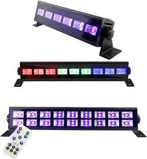 DMX512 UV RGB Stage Light Violet Led Bar Laser Projection Lighting Party Club Disco Light For Christmas Indoor Stage Effect