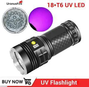 T6 led uv flashlight ultraviolet torch 18650 UV Lamp Light Waterproof IPX4 9000 Lumens LED Torch Light