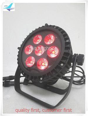 8pcs/lot Professional LED Outdoor Par Light 7x18w RGBWA UV 6IN1 Lumiere Stage Disco Lighting IP65 Mini Bright Strobe Show ip65