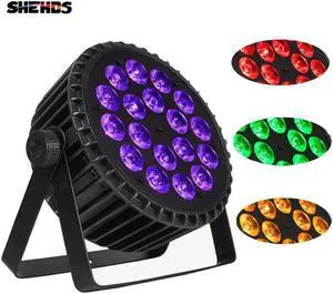 Aluminum Alloy LED Par 18x18W RGBWA+UV 6in1 Lights DMX512 Disco Lights Professional Stage dj Equipment