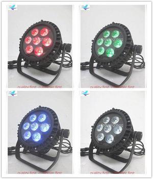 7x18w RGBWA UV 6IN1 IP65 Waterproof Flat LED Par Light Stage DJ Party Par Can Outdoor LED Lights (2,4,6,8,10,12,20,24,30pcs