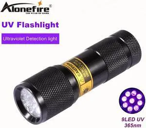 SUPERIA 365nm 9 LED Uv flash light Blood check ultraviolet flashlight Pet Cat Dog urine Scorpion Detector Lamp Drycell
