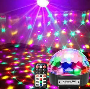 stage effect light DJ and Disco Strobe lamp Lighting Voice Control Laser Projector UV stage Light for Party with Bluetooth