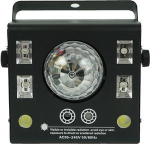 4 in 1 LED stage projector, magic stroboscopic crystal ball, uv laser, DJ Disco stage effect beam spot, remote dmx